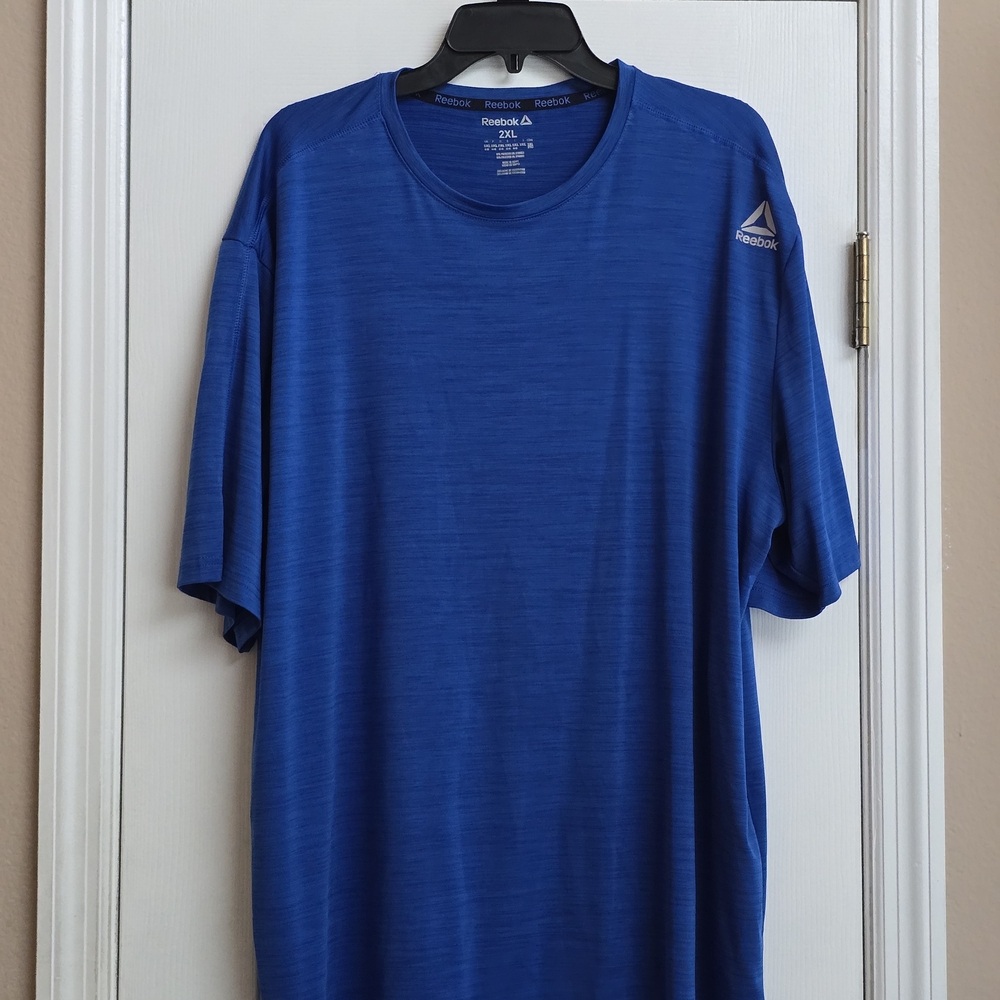Men's Reebok Speedwick Performance T-Shirt Men's 2XL Blue Short Sleeve